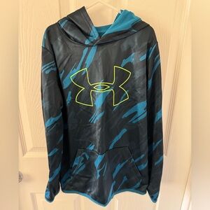 Under Armour Blue Camo Kids Hoodie